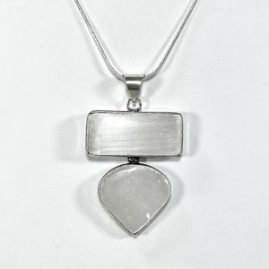 Selenite 925 Gemstone Pendant